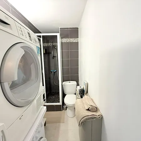 T2 Motte Ponant - Draps, Clim, Wifi & Terrasse Lägenhet *